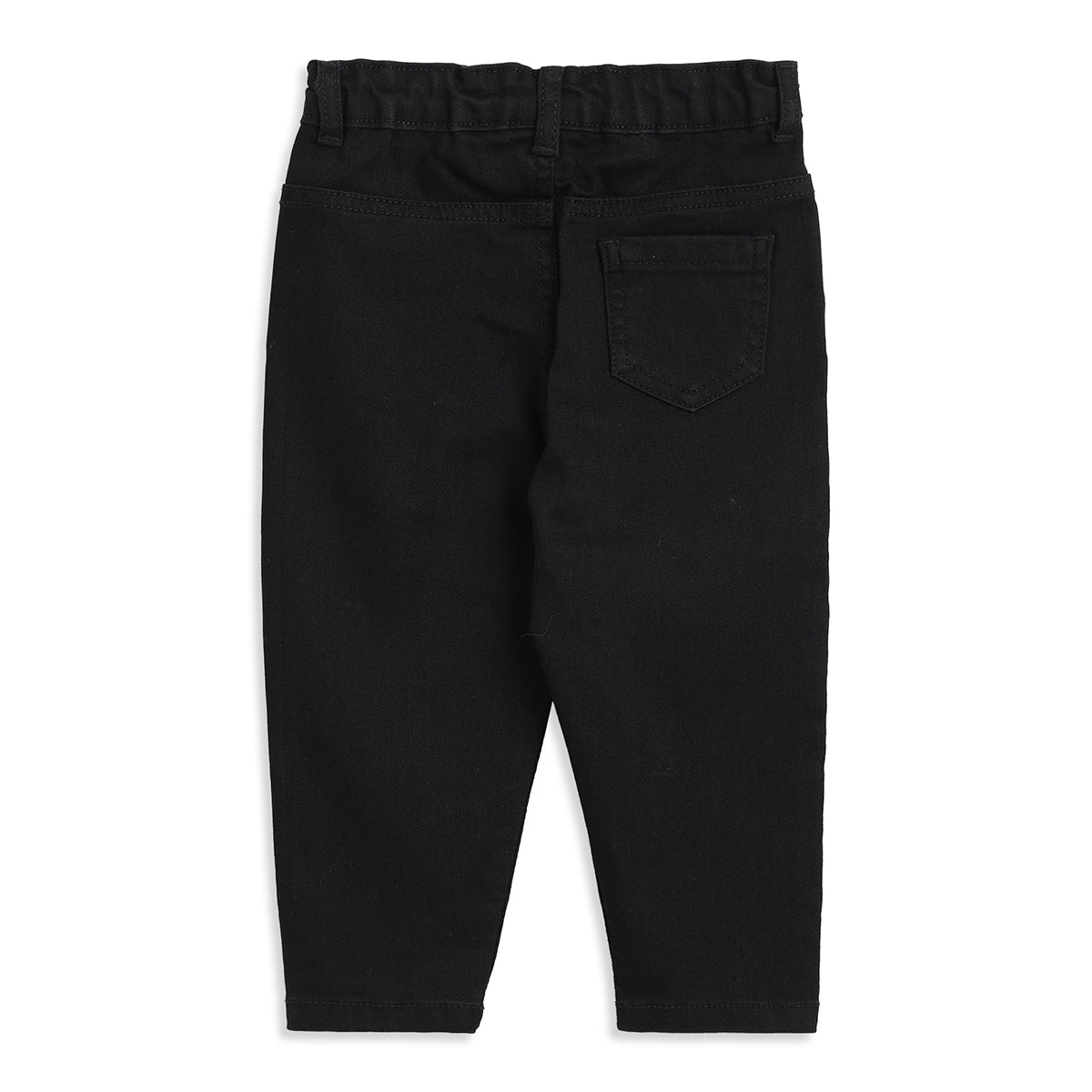 Baby Boys Black Denim Pant Regular Fit Casual Wear