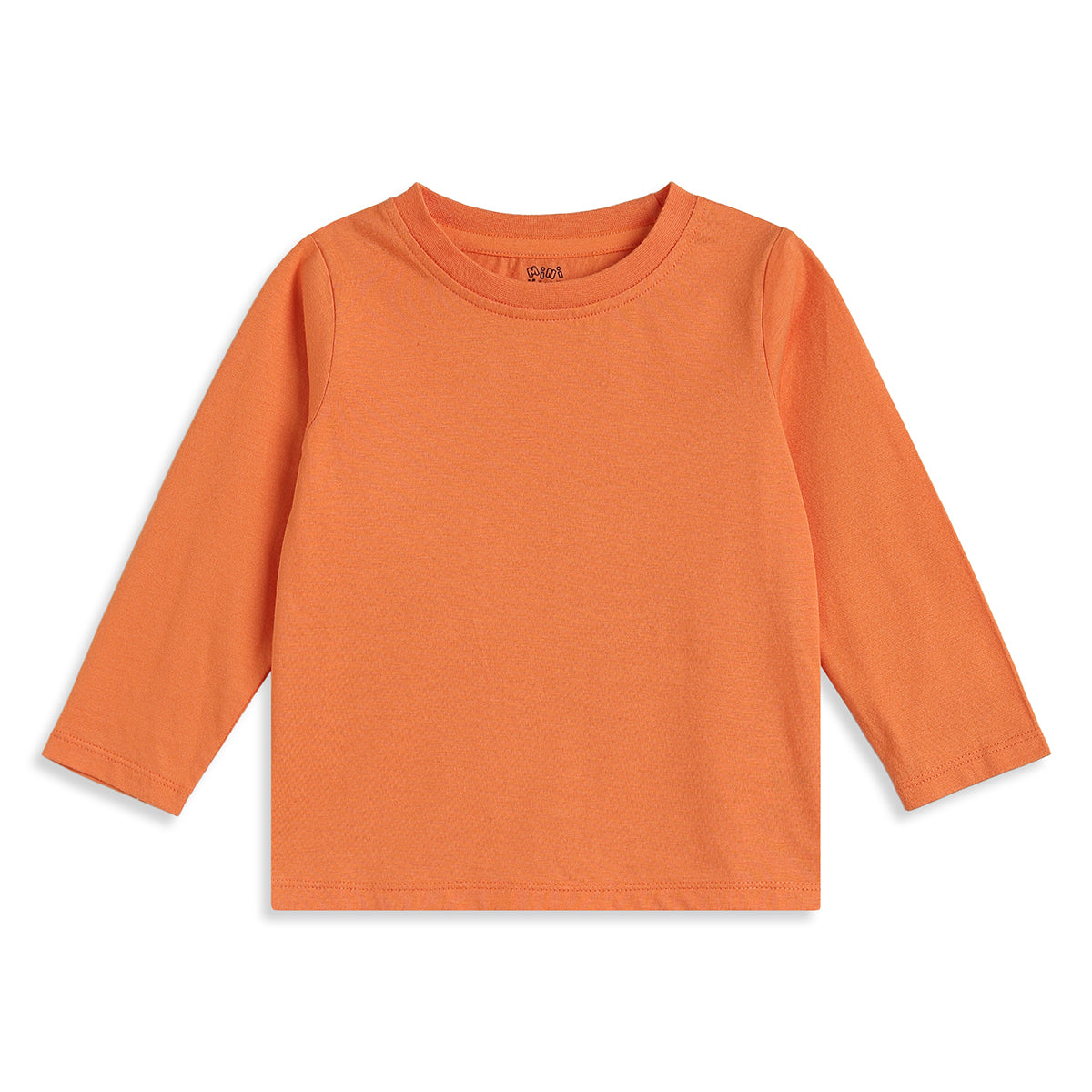 Baby Boys Beige Dungaree with Orange Full Sleeves T-Shirt Casual Outfit Set