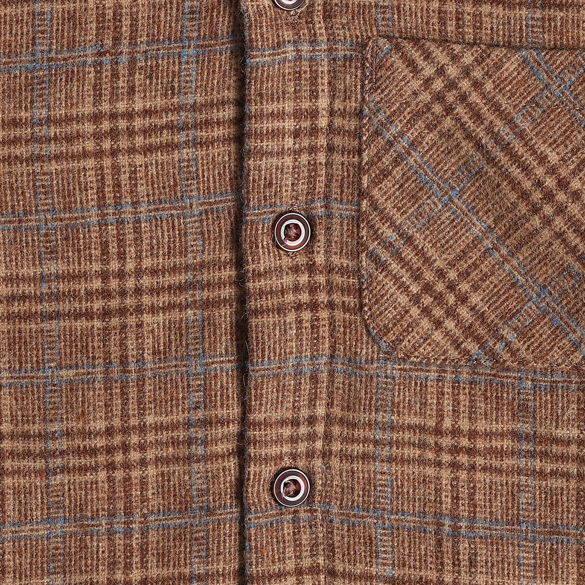 Baby Boys Brown Checked Sherpa-Lined Jacket Regular Fit Casual Wear