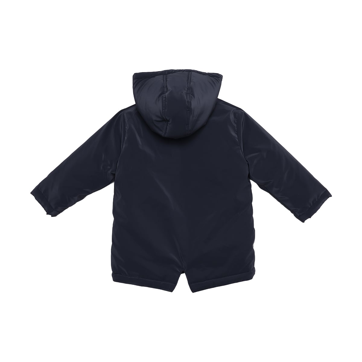 Baby Boys Navy Blue Padded Hooded Jacket Regular Fit Casual Wear