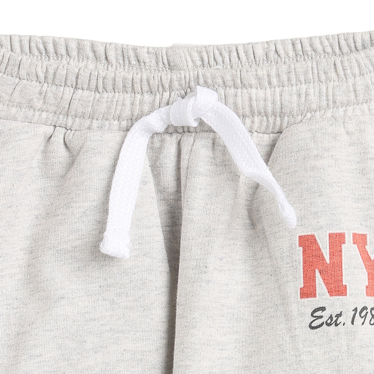 Baby Boys Grey Melange Cotton Jogger Regular Fit Casual Wear