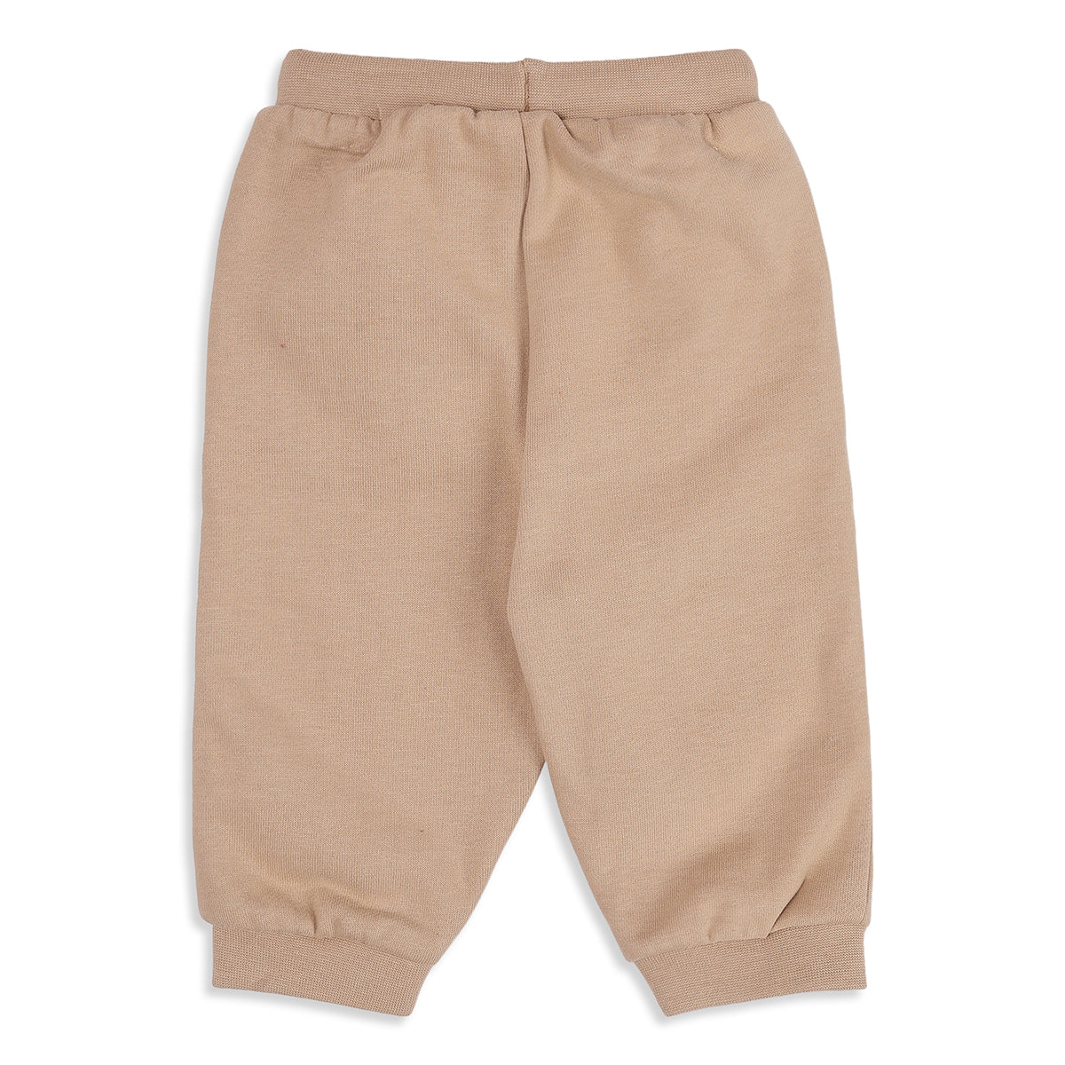 Baby Boys Beige Cotton Blend Joggers Regular Fit Casual Wear