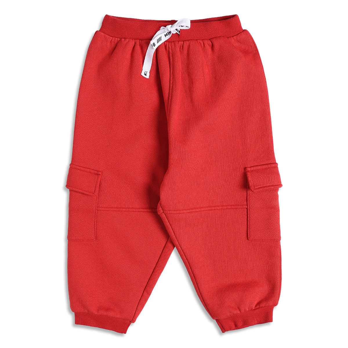 Baby Boys Red Cotton Jogger Regular Fit Casual Kids Bottom Wear