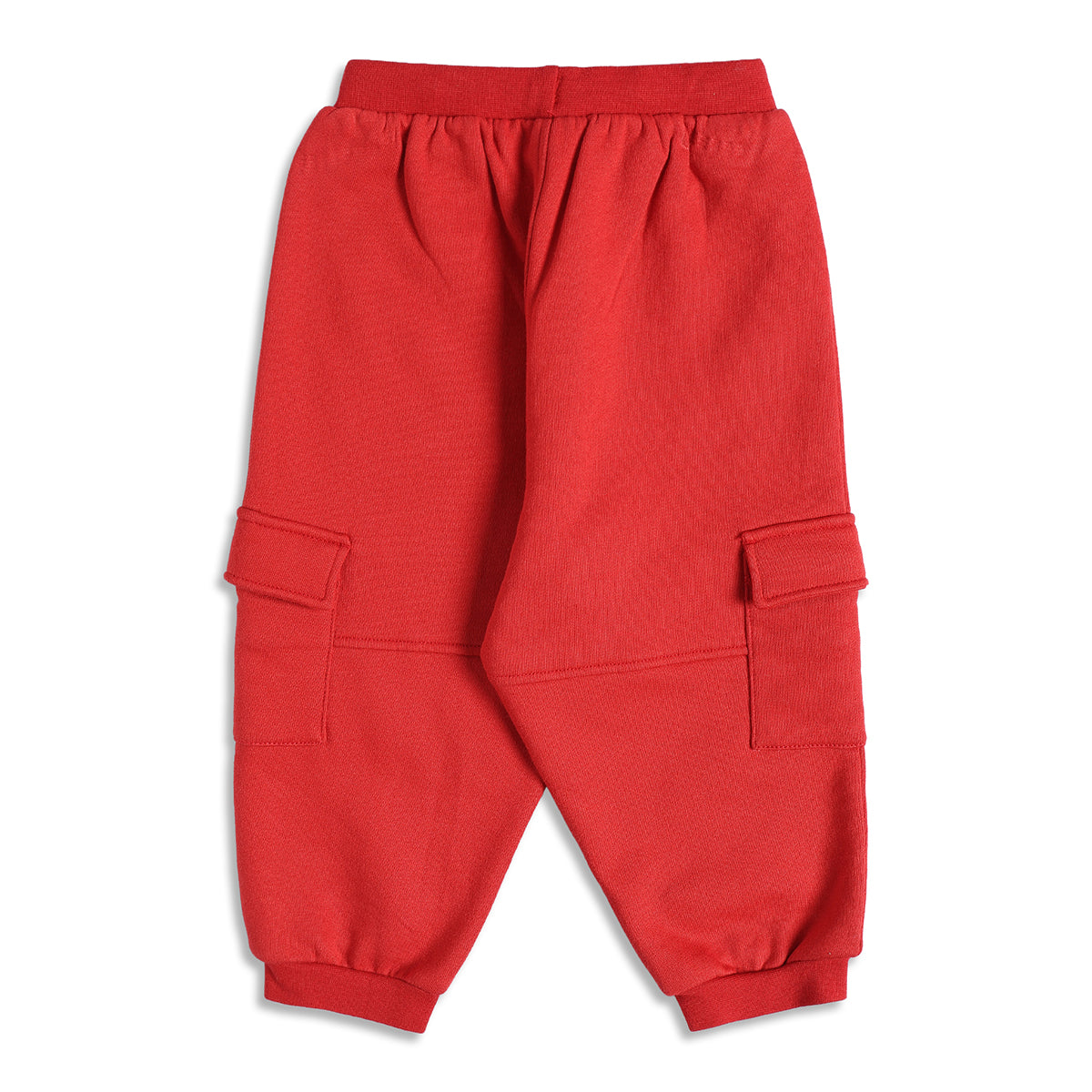 Baby Boys Red Cotton Jogger Regular Fit Casual Kids Bottom Wear