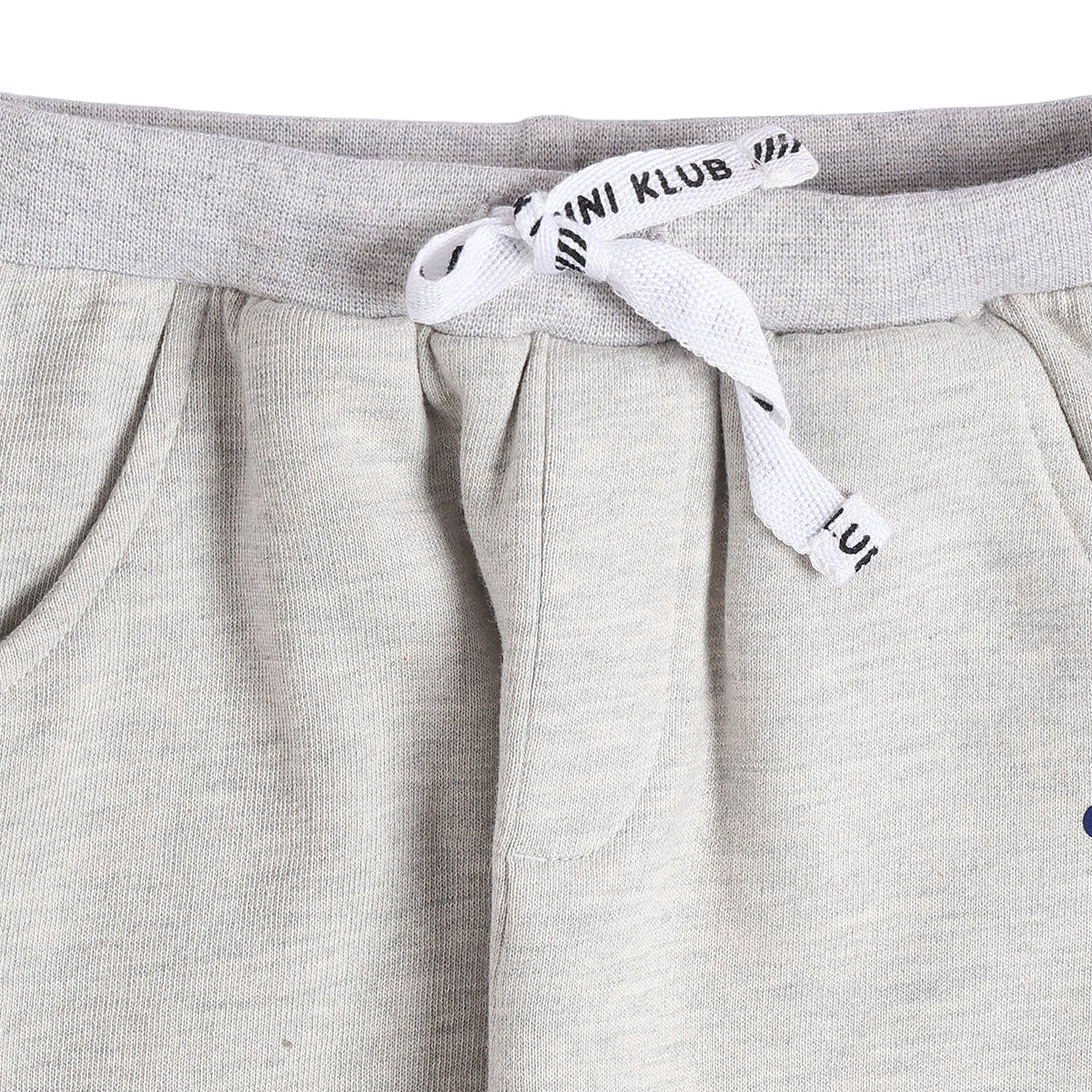 Baby Boys Grey Melange Cotton Jogger Regular Fit Casual Kids Bottom Wear