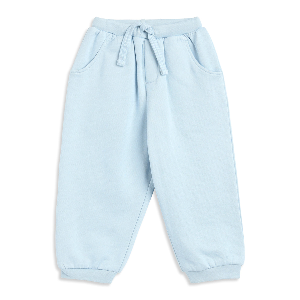 Baby Boys Sky Blue Cotton Jogger Regular Fit Casual Kids Bottom Wear