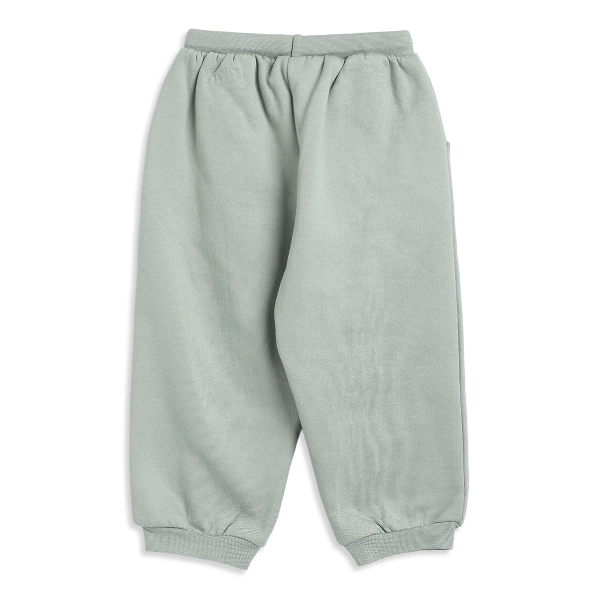 Baby Boys Sage Green Cotton Jogger Regular Fit Casual Kids Bottom Wear