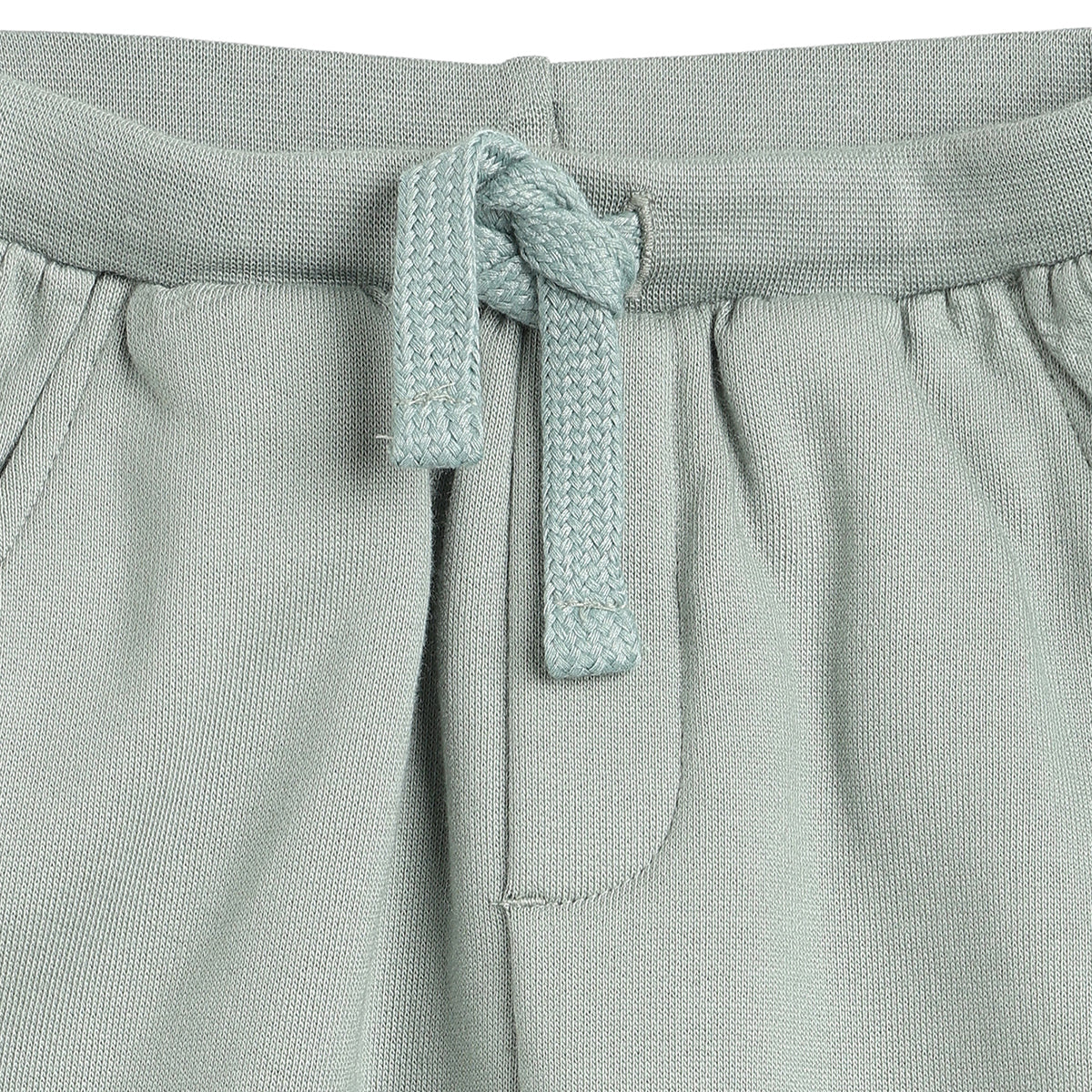 Baby Boys Sage Green Cotton Jogger Regular Fit Casual Kids Bottom Wear