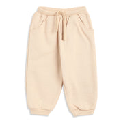 Baby Boys Beige Cotton Jogger Regular Fit Casual Kids Bottom Wear