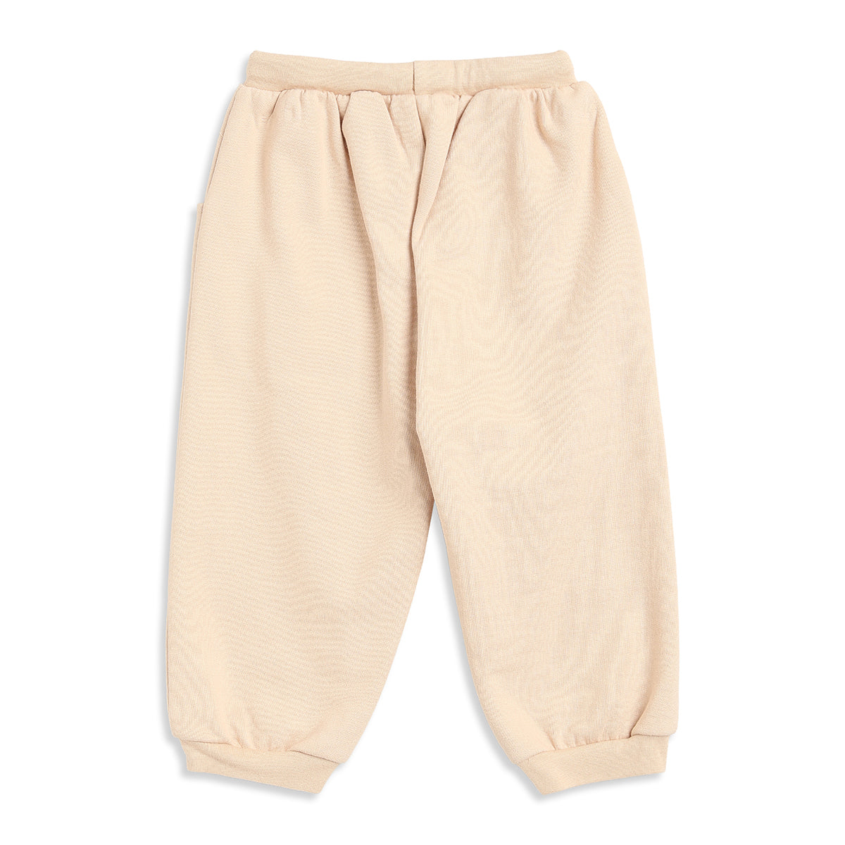 Baby Boys Beige Cotton Jogger Regular Fit Casual Kids Bottom Wear