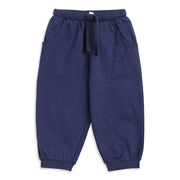 Baby Boys Navy Blue Cotton Jogger Regular Fit Casual Kids Bottom Wear