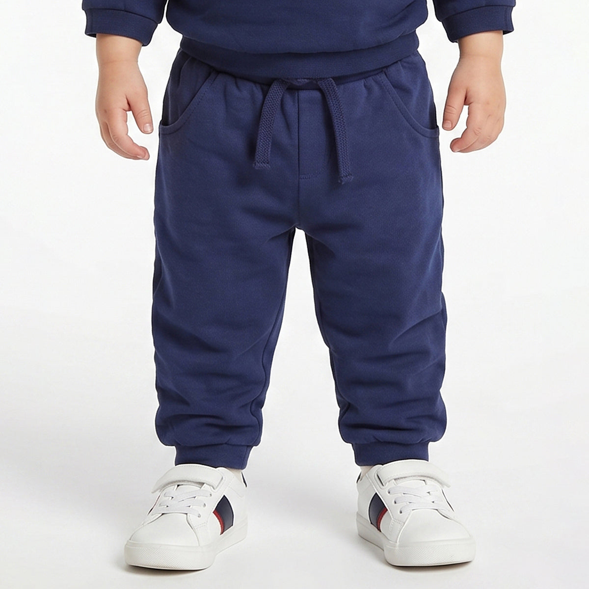 Baby Boys Navy Blue Cotton Jogger Regular Fit Casual Kids Bottom Wear