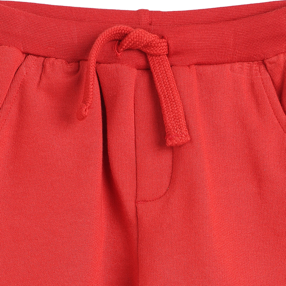 Baby Boys Red Cotton Jogger Regular Fit Casual Kids Bottom Wear