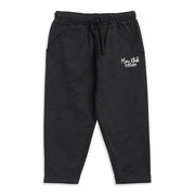 Baby Boys Black Cotton Knit Bottom Regular Fit Casual Kids Wear