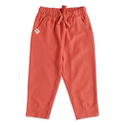 Baby Boys Coral Orange Cotton Knit Bottom Regular Fit Casual Kids Wear