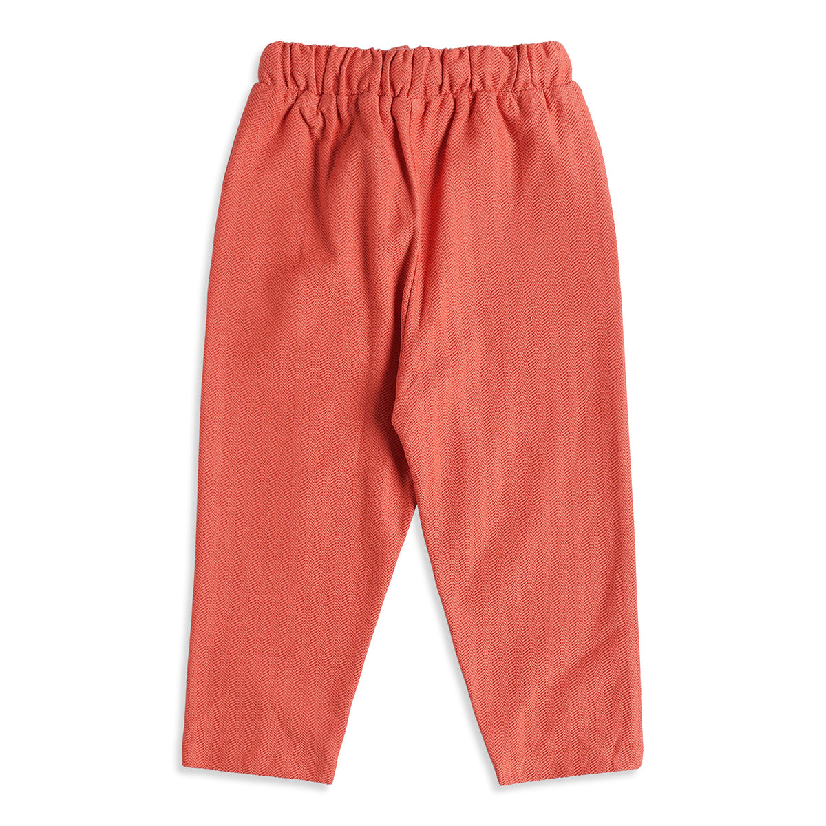 Baby Boys Coral Orange Cotton Knit Bottom Regular Fit Casual Kids Wear