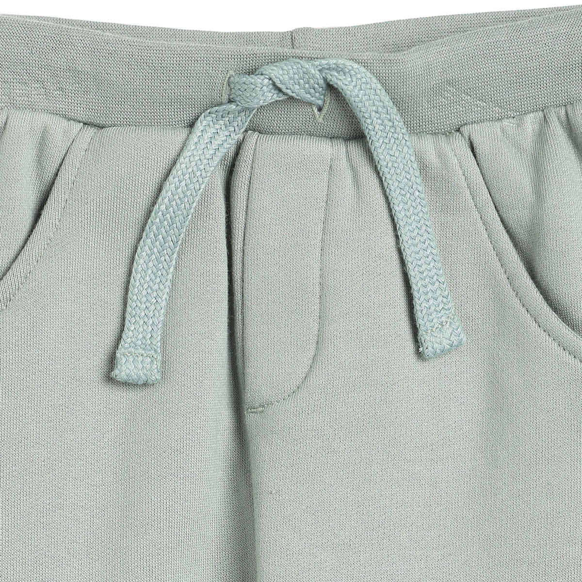 Baby Boys Sage Green Cotton Knit Bottom Regular Fit Casual Kids Wear
