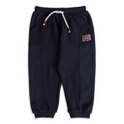 Baby Boys Navy Blue Cotton Blend Joggers Regular Fit Casual Wear
