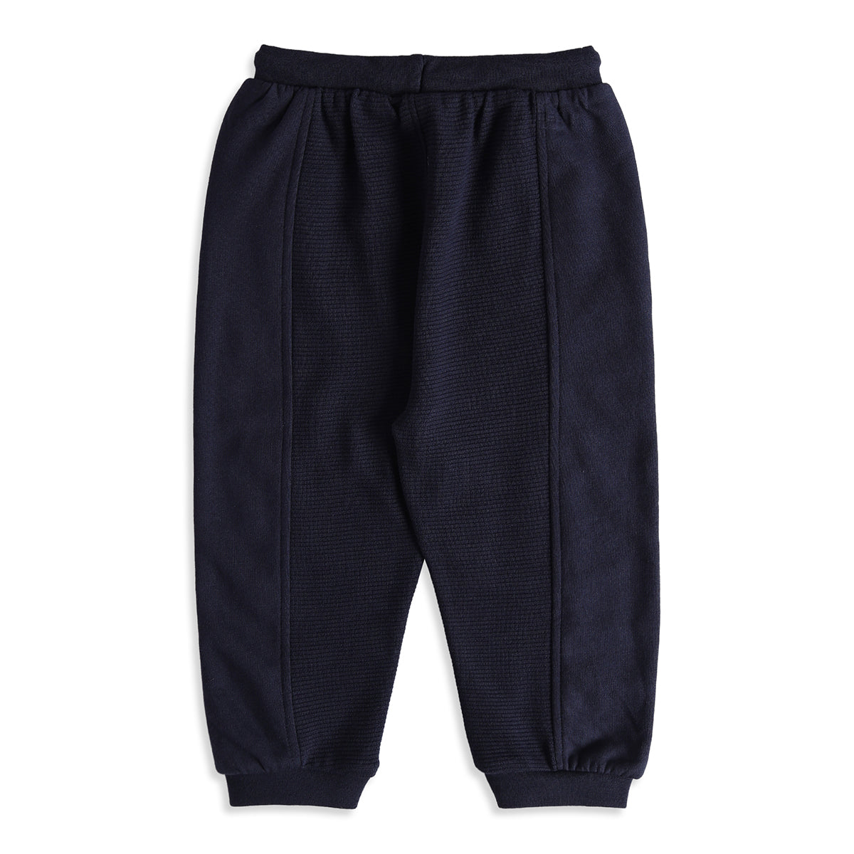 Baby Boys Navy Blue Cotton Blend Joggers Regular Fit Casual Wear