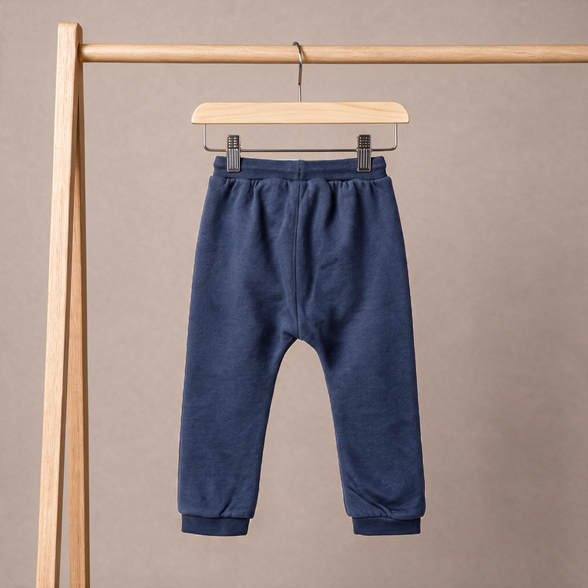 Baby Unisex White Cotton Blend Jogger Pants Regular Fit Casual Wear
