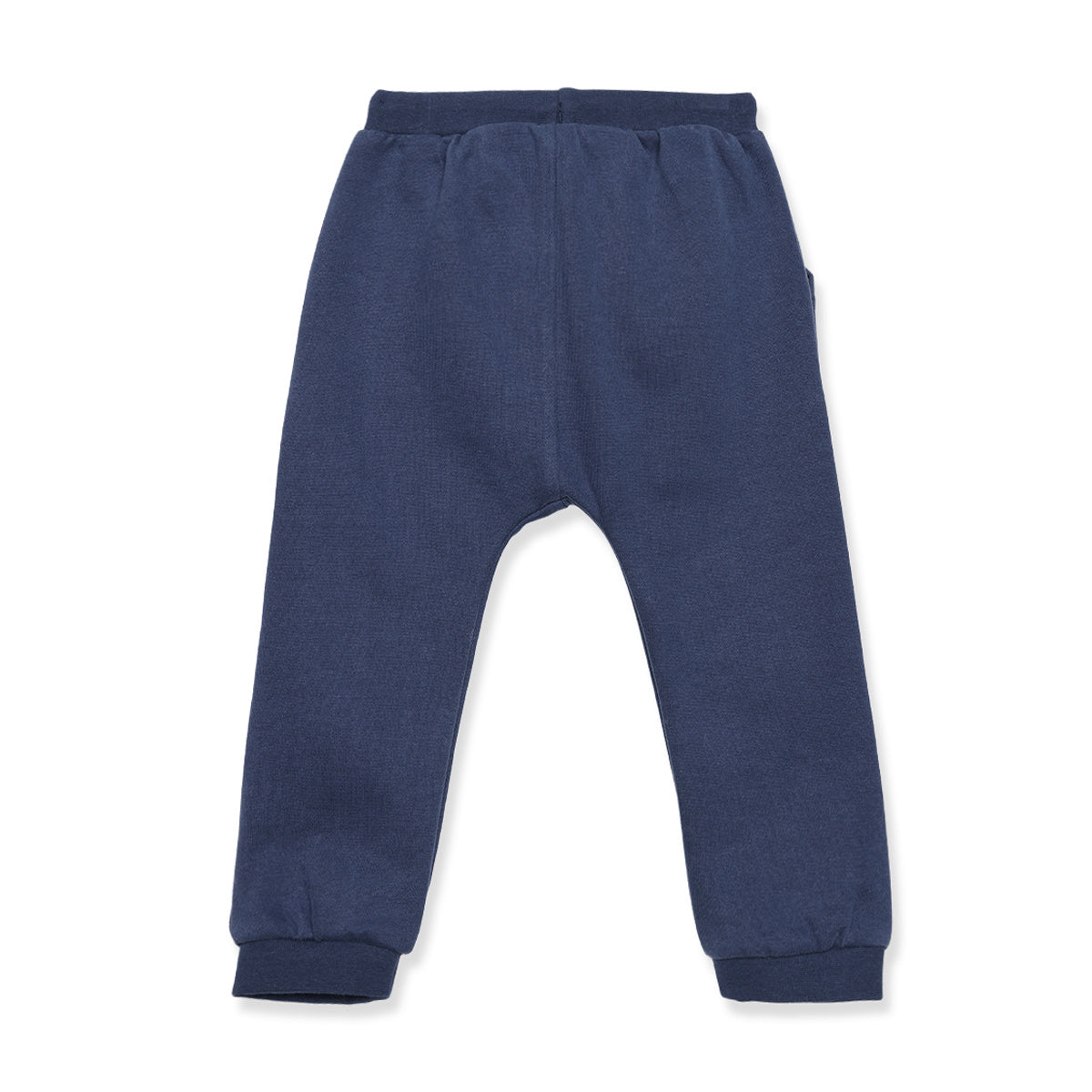 Baby Unisex White Cotton Blend Jogger Pants Regular Fit Casual Wear