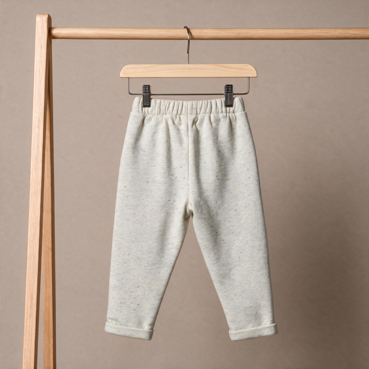 Baby Boys Cream Cotton Blend Dog Applique Knit Bottom Regular Fit Casual Wear