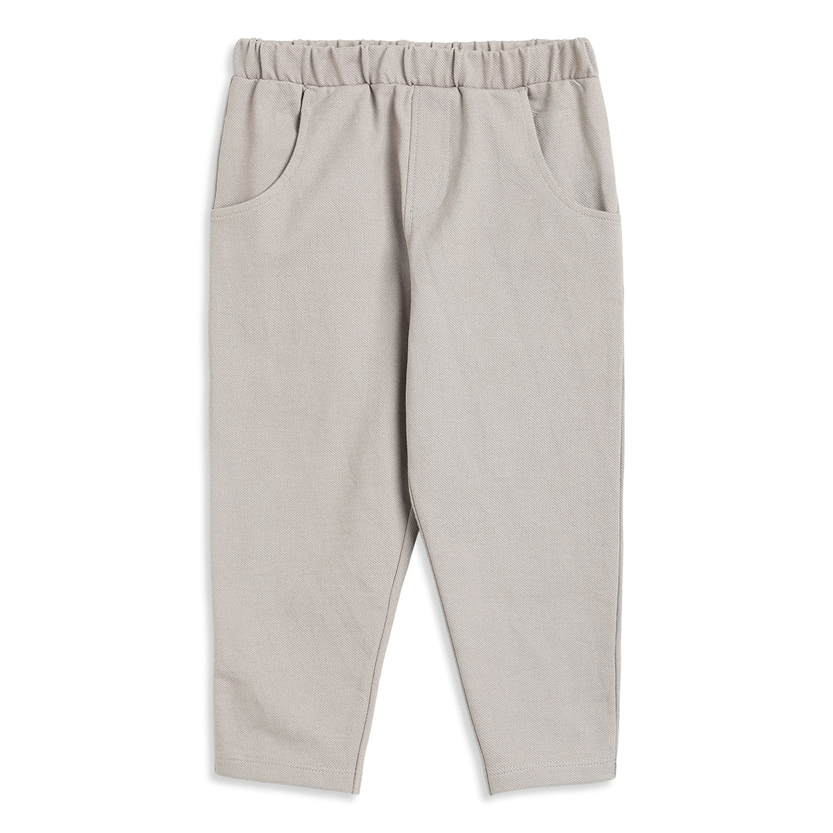 Baby Boys Beige Cotton Knit Bottom Regular Fit Casual Pant