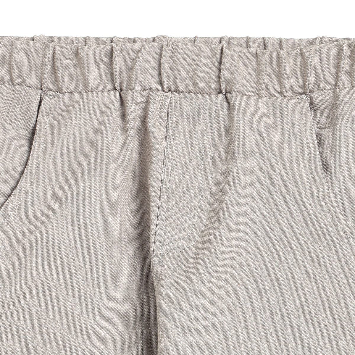Baby Boys Beige Cotton Knit Bottom Regular Fit Casual Pant