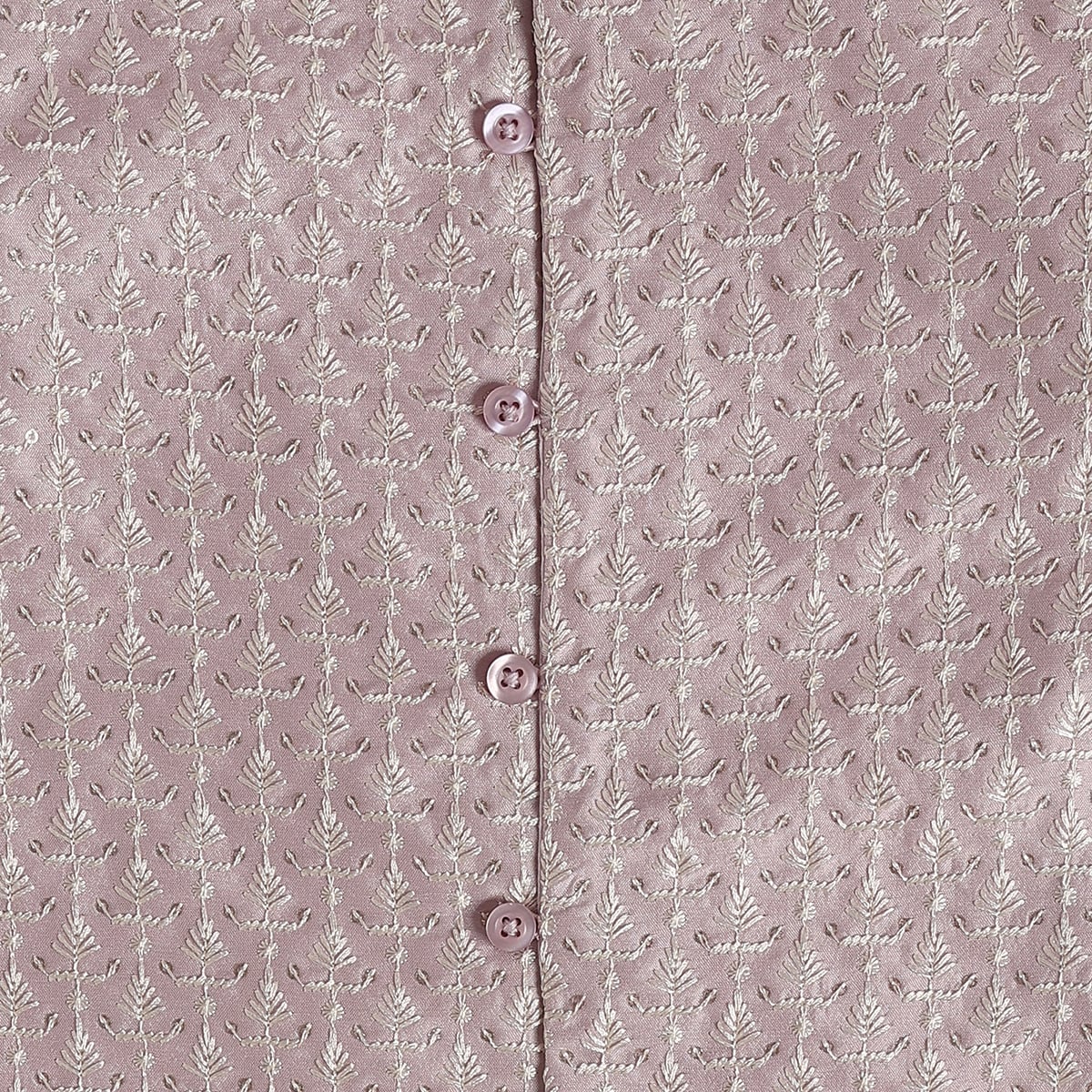 Baby Boys Plum Cotton Blend Kurta Dhoti Set Regular Festive Wear