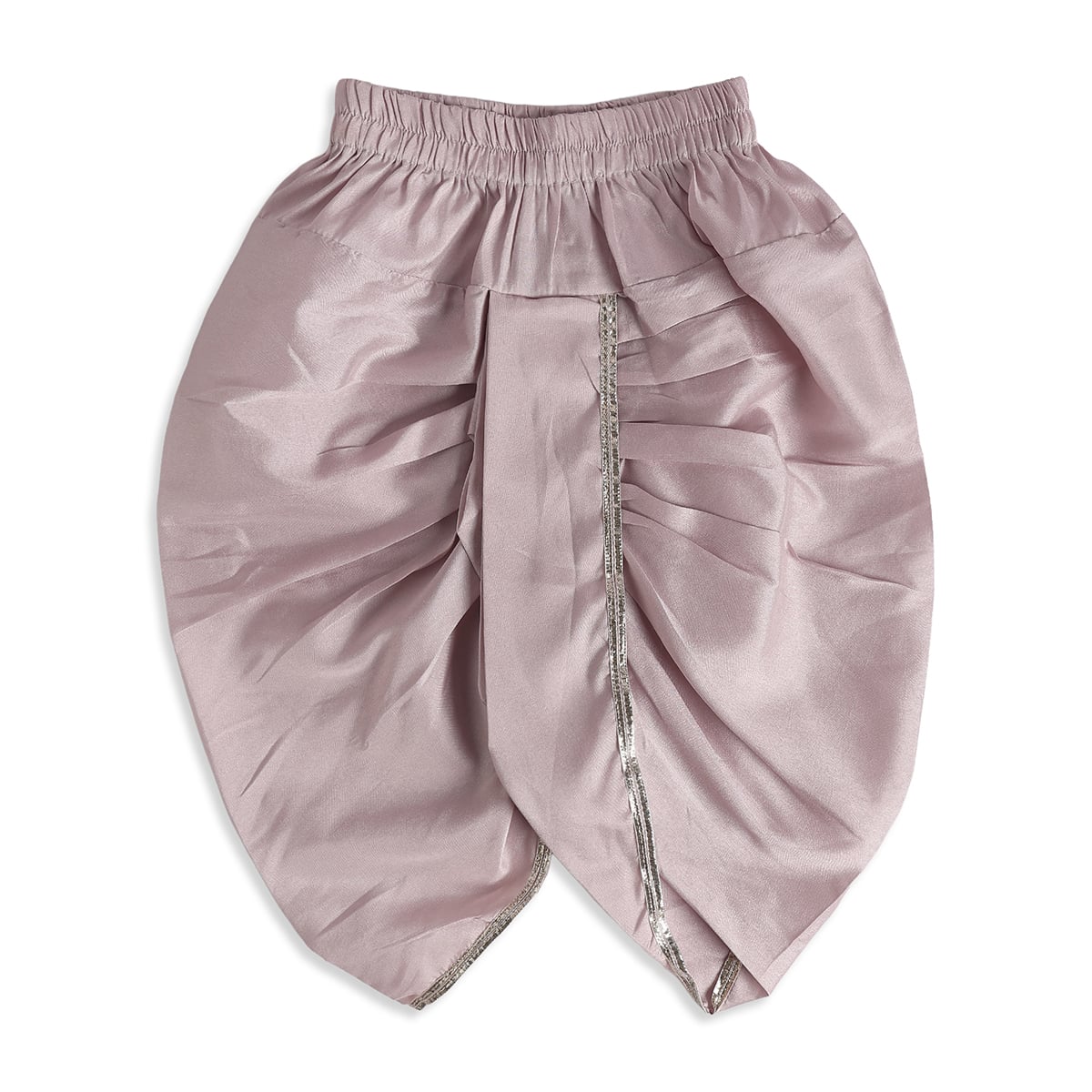 Baby Boys Plum Cotton Blend Kurta Dhoti Set Regular Festive Wear
