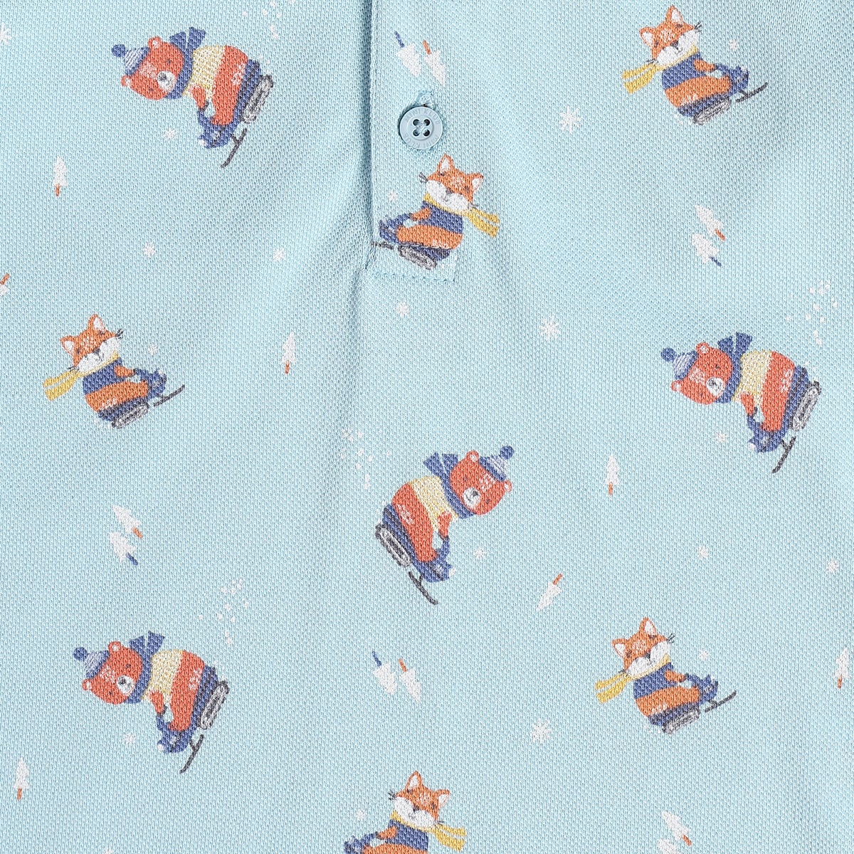 Baby Boys Light Blue Cotton Polo T-Shirt Regular Fit Casual Kids T-Shirt