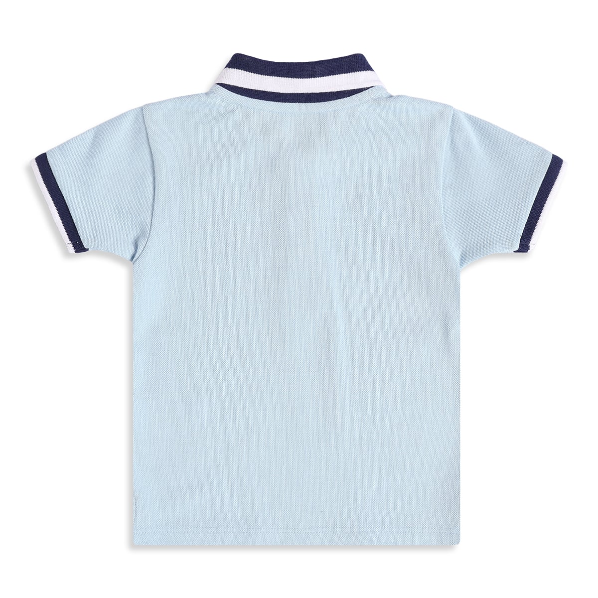 Baby Boys Light Blue Cotton Embroidered Polo T-Shirt Regular Fit Casual Wear