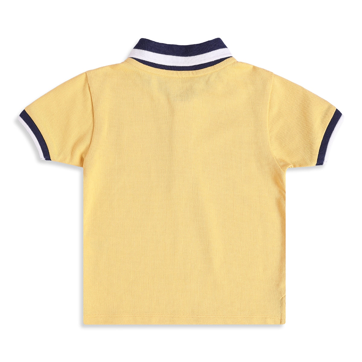 Baby Boys Yellow Cotton Embroidered Polo T-Shirt  Regular Fit Casual Wear