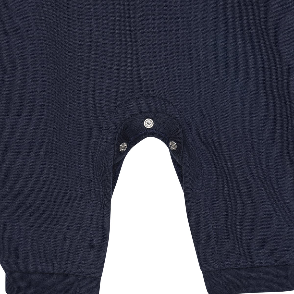 Baby Boys Navy Blue Green And White Cotton Blend Colour Block Full Sleeve Polo Romper Regular Fit Casual Wear