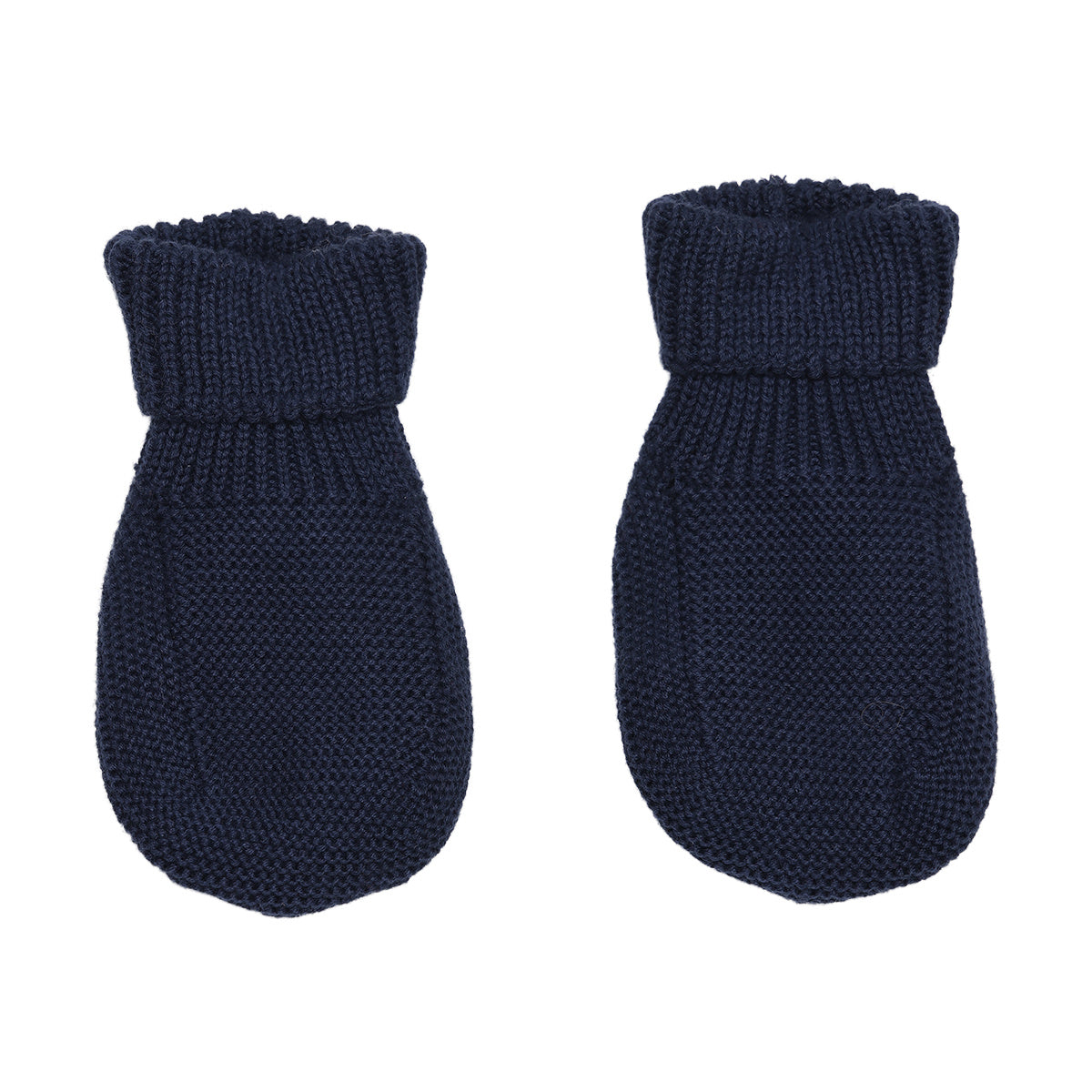 Baby Boys Blue and White Cotton Striped Romper Set with Cap and Mittens Regular Fit Winter Babywear
