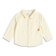Baby Boys Yellow and White Cotton Striped Shirt Regular Fit Casual Kids Wear