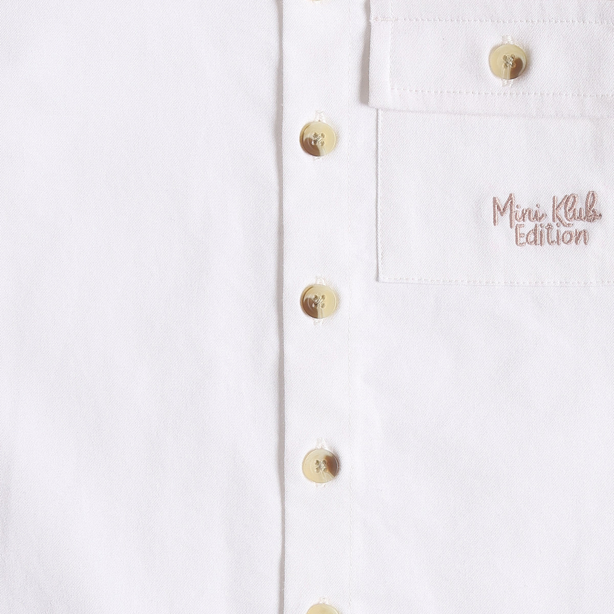 Baby Boys White Cotton Shirt Regular Fit Casual Kids Wear