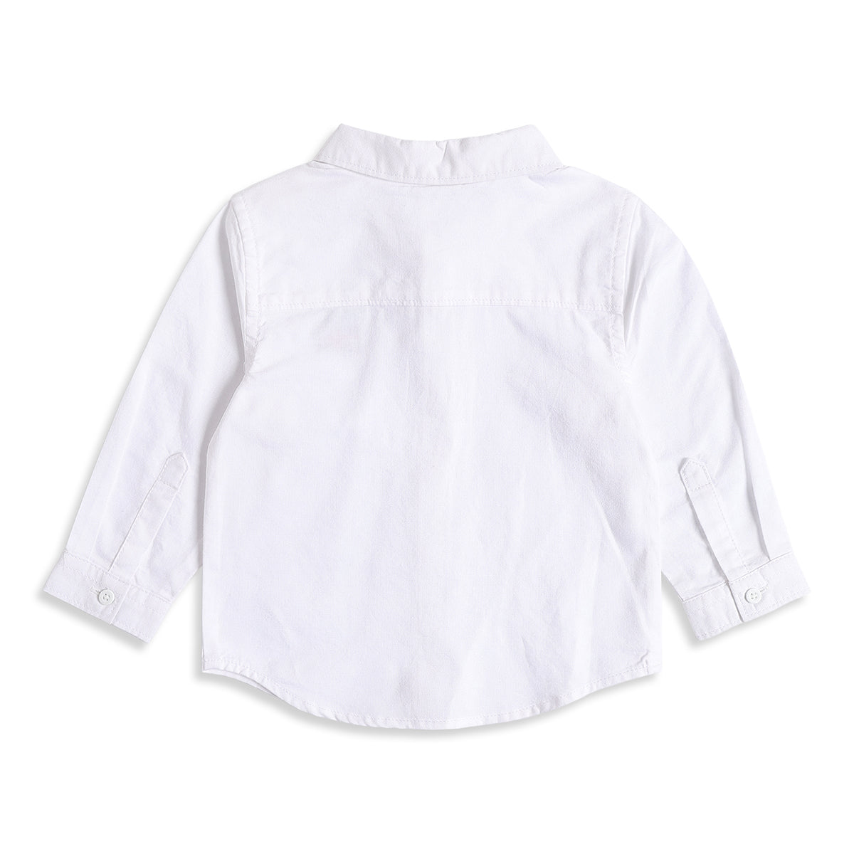 Baby Boys White Cotton Shirt Regular Fit Casual Kids Wear