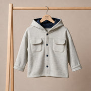 Baby Boys Grey Shacket Pack Of One Regular Fit