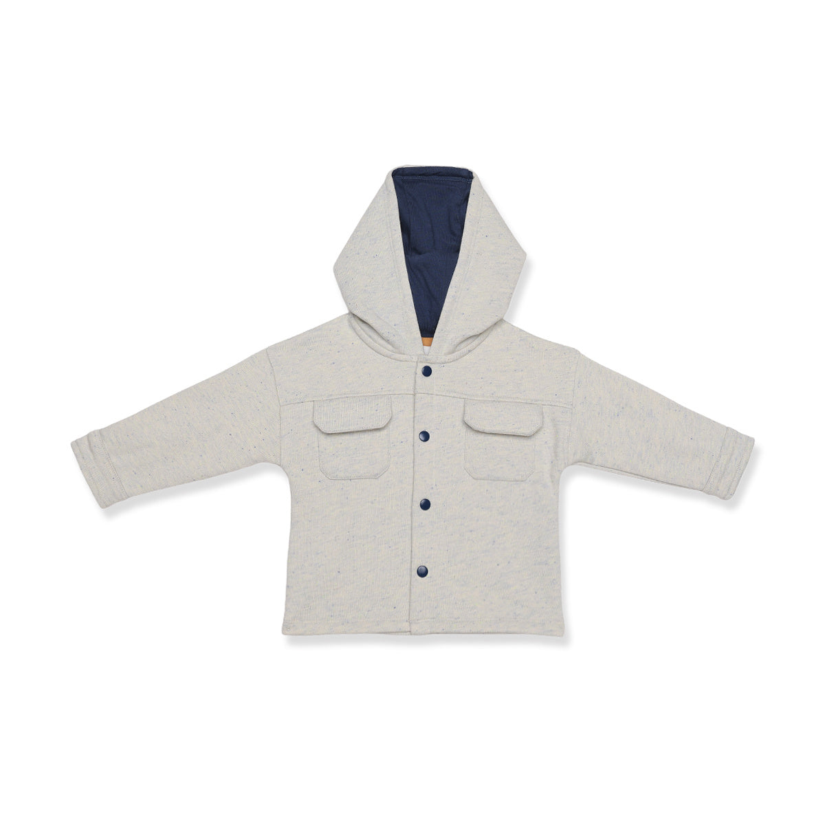 Baby Boys Grey Shacket Pack Of One Regular Fit