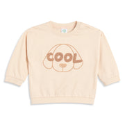 Baby Boys Beige Cotton Graphic Sweatshirt Regular Fit Casual Wear