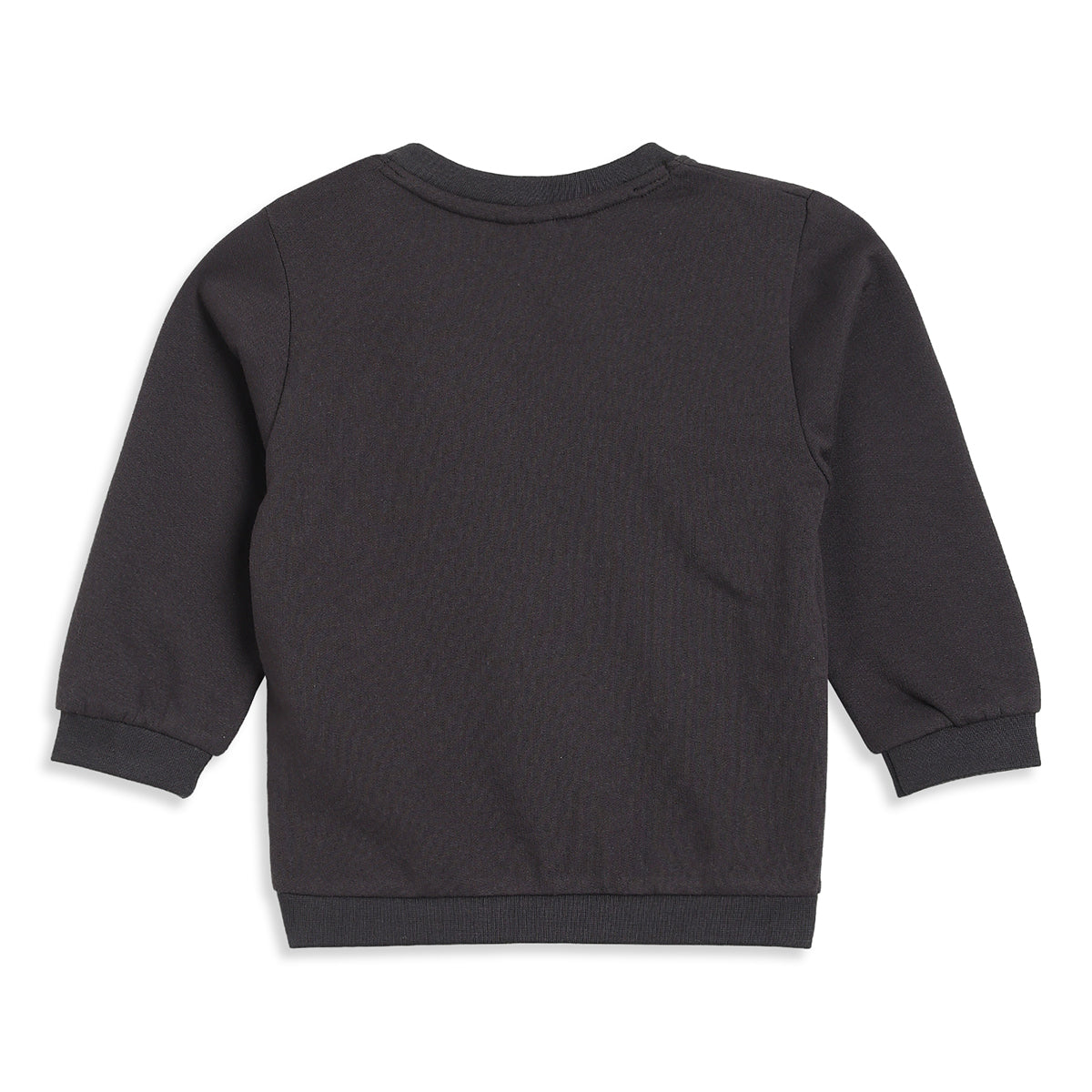 Baby Boys Charcoal Grey Dog Print Sweatshirt for Casual Wear