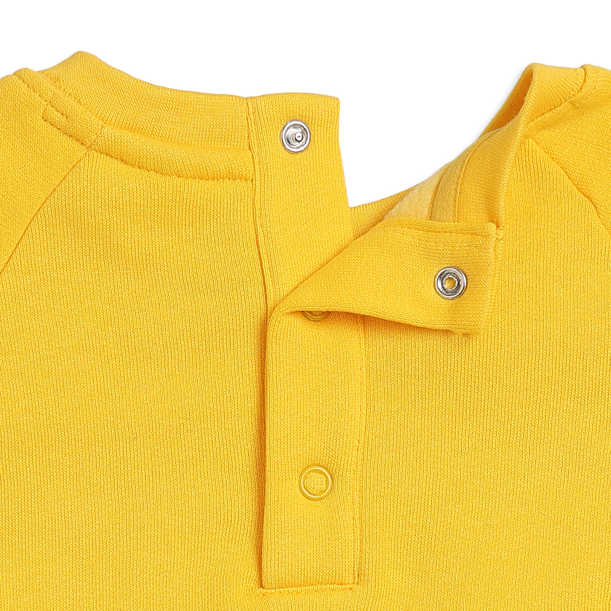 Baby Boys Yellow Cotton Blend Bear Sweatshirt Regular Fit Casual Wear