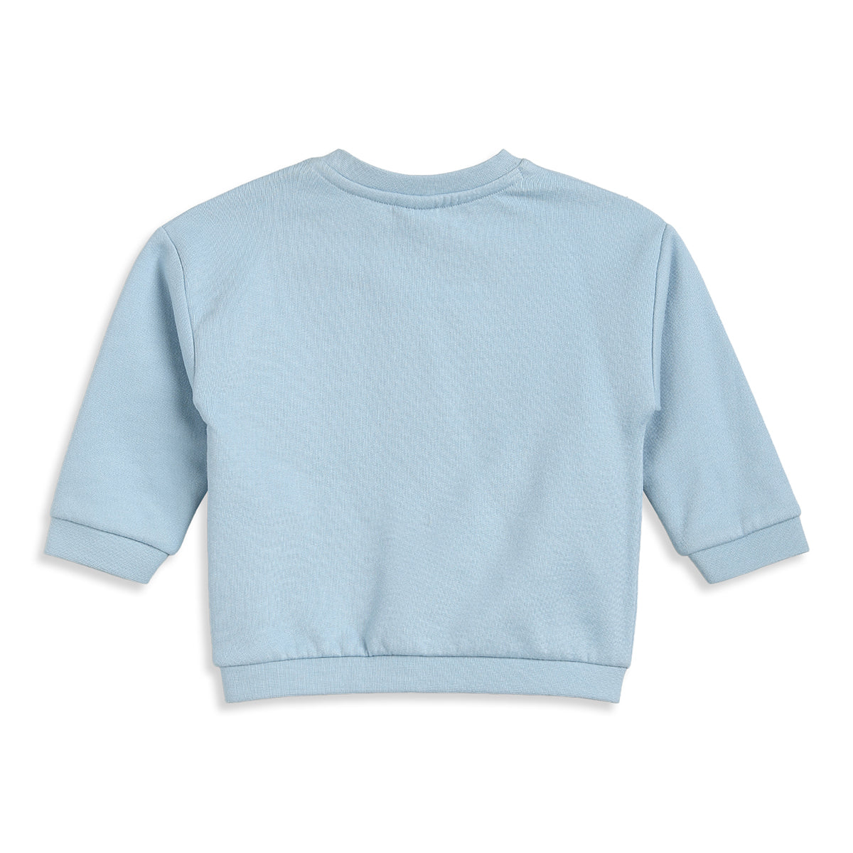Baby Boys Light Blue Cotton Sweatshirt Monkey Print Casual Wear