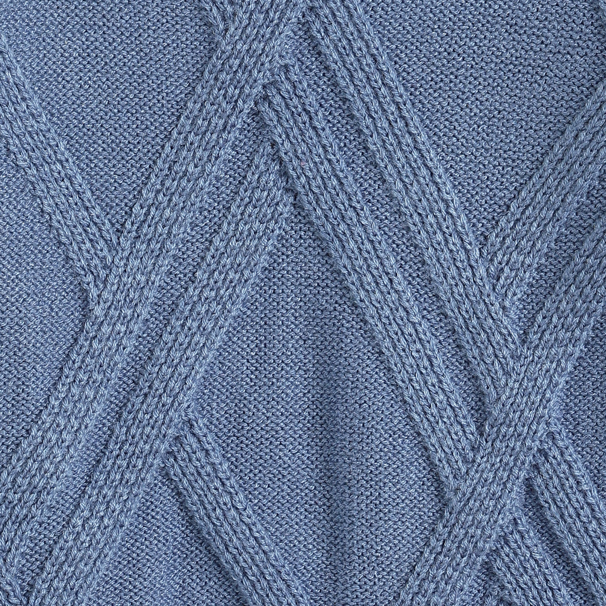 Baby Boy Blue Textured Knit Sweater Regular Fit Winter Wear