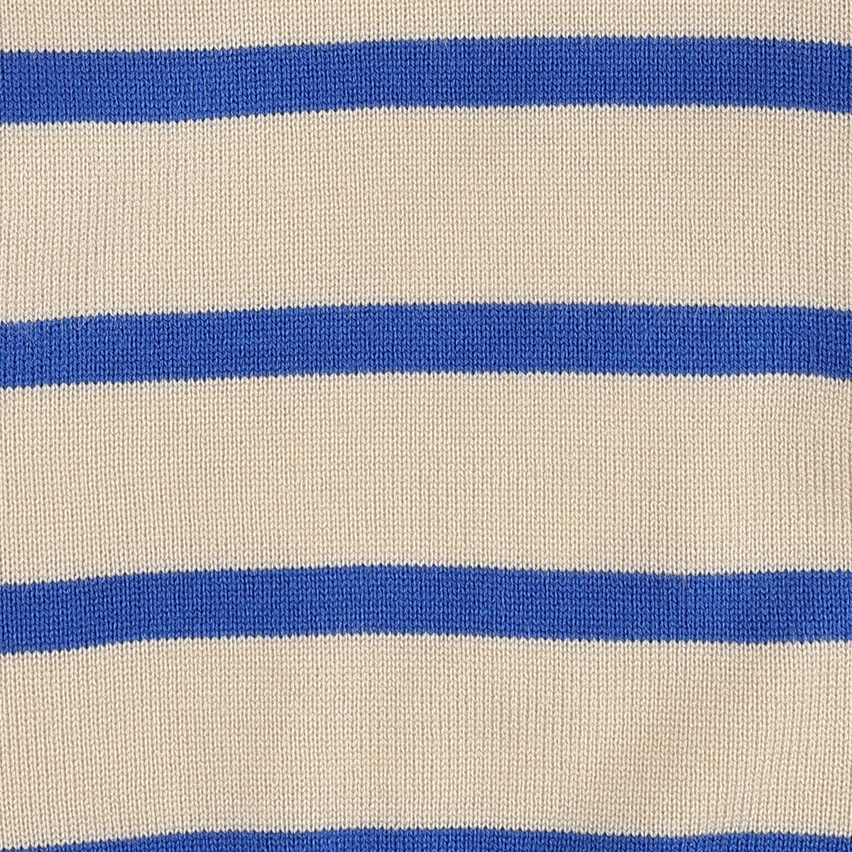 Baby Boys Cream and Blue Acrylic Blend Striped Sweater Regular Fit Casual Wear