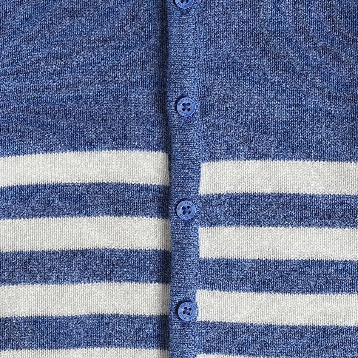 Baby Boys Blue Cotton Striped Sweater Regular Casual Wear