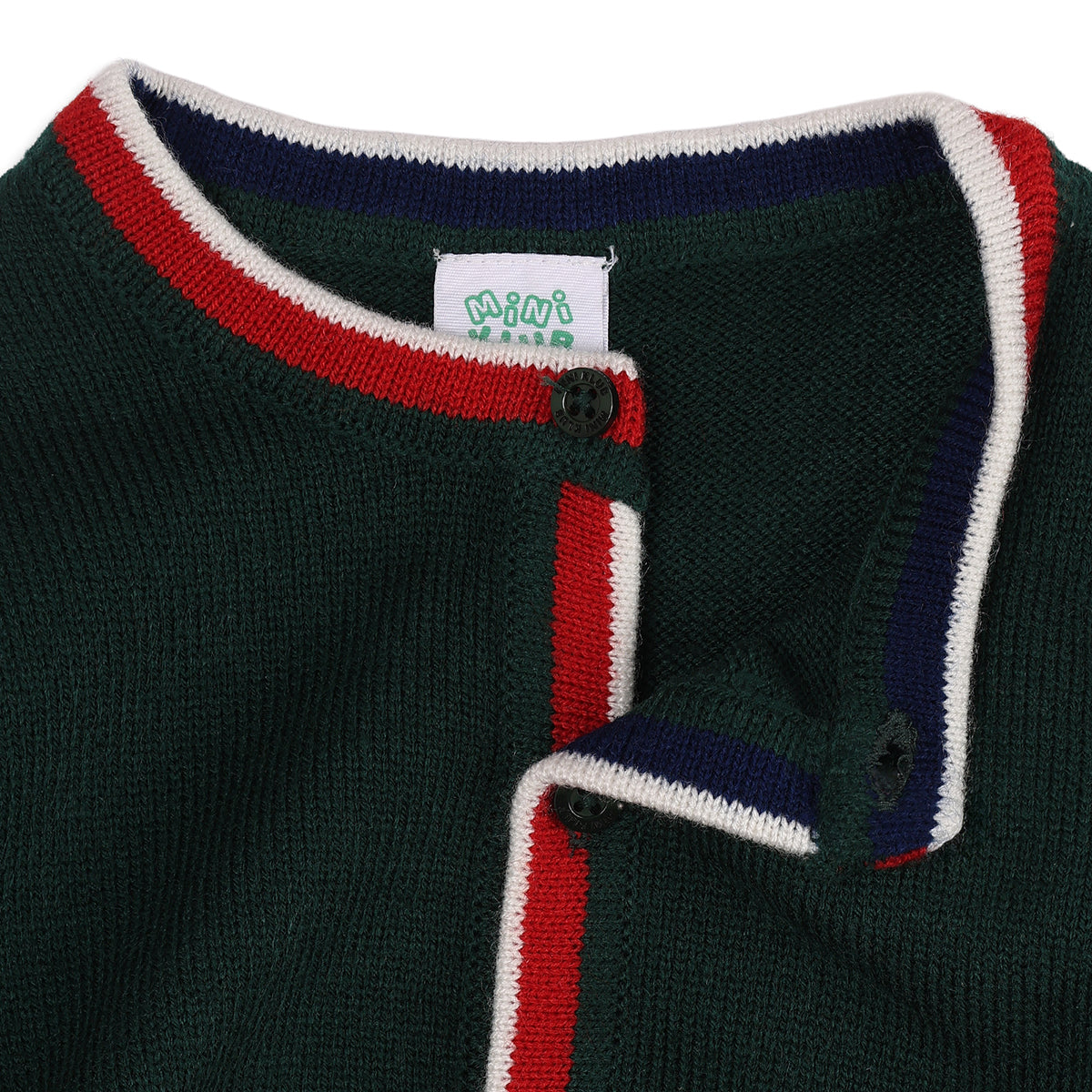 Baby Boys Dark Green Acrylic Blend Argyle Sweater Regular Fit Casual Wear