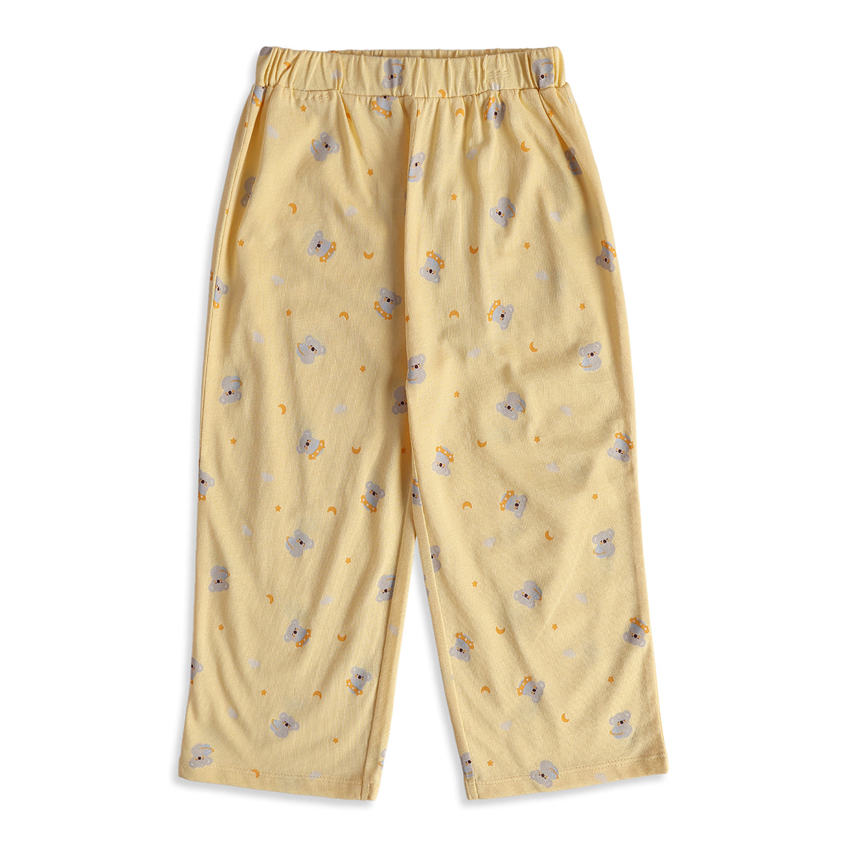 Baby Boys Yellow Cotton Koala Print Sleepwear Set Regular Fit