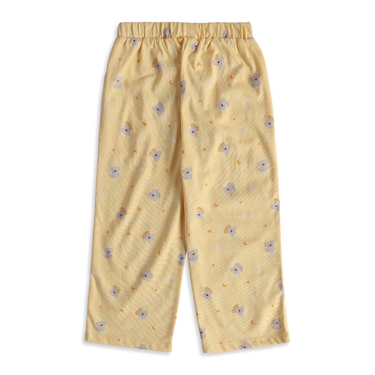 Baby Boys Yellow Cotton Koala Print Sleepwear Set Regular Fit